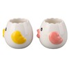 2pcs Egg Separator Ceramic Chicken Shaped Egg Yolk White Filter