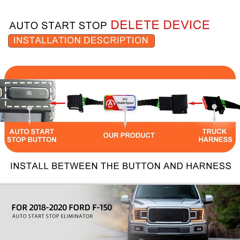 NJSBYL Auto Start Stop Eliminator for 2018 2019 2020 F'ord