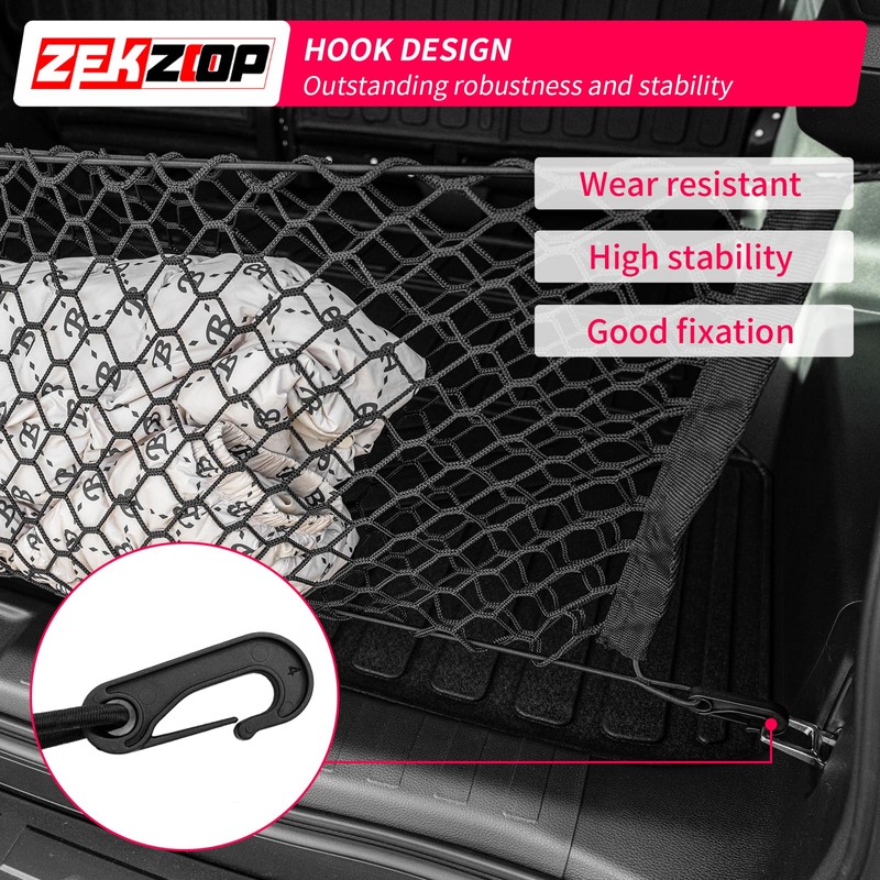 Zekzoop Cargo Net Compatible with 2021-2025 Toyota 4Runner Envelope Style