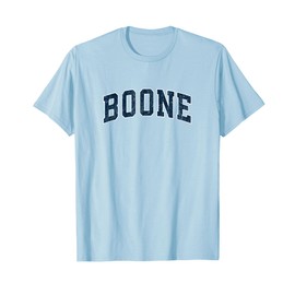 Boone Iowa IA Vintage Sports Design Navy Design T-Shirt