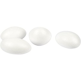 Styroporeier, 100263 Höhe: 10 cm, 25 Stück