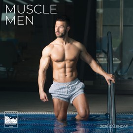 2026 Wall Calendar | 12" x 24" Open | Hot Guys Photography Thick & Sturdy Paper for Organizing & Planning | Office Kitchen Decor or Gift | Pacific Waters Press (Muscle Men)
