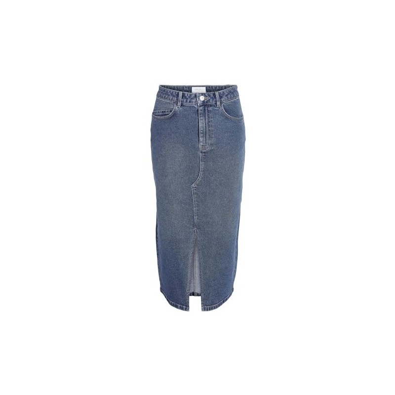 Noisy may Women's Skirt, Medium blue (medium blue denim)