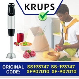 MONTERAL Stainless Steel Base for Hand Blender with Original Code SS193747 SS-193747 XF907D10 XF-907D10 for Krups - Warranty 10 Years