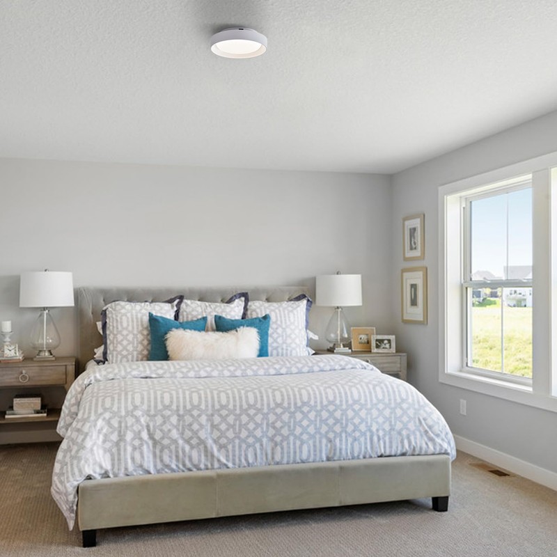 HYDELITE Flush Mount Ceiling Light Led Ceiling Light Fixture White