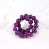Amethyst Bracelet for Women Natural Gemstone Bracelet 8mm (A: amethyst