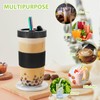 Esilihom Bubble Tea Cup, 2 Pack Reusable Bubble Tea Cup