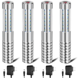 4 Pieces LED Strobe Baton Bottle Service Sparklers Bottle Service Light Bottle Handheld Light for Nightclubs Weddings Parties Activities Supplies (Silver)