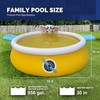 DIMAR GARDEN 10ft x 30in Inflatable Swimming Spray Pool, Outdoor
