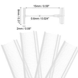 QUARKZMAN 5000 Stück Standard-Tagging-Gerätebefesti15mm Tagging-Barbs Pins PP-Tag für Preisauszeichnungspistole, Kleidungsetikettenbefestifür Kleidungstaschenstoff,