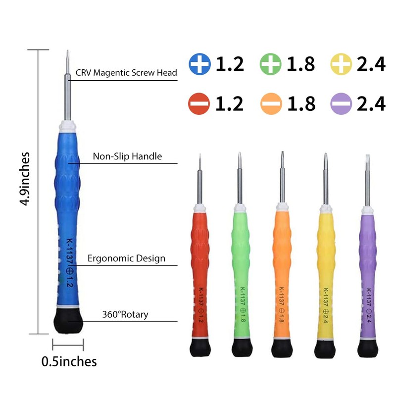 Precision Screwdriver Set of 6, Mini Screw Driver Professional Repair