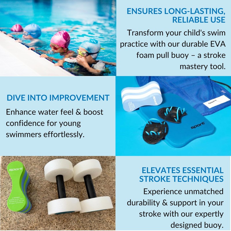 Sporti Junior Pull Buoy - Pink/Black/Pink