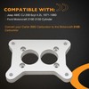 HQPASFY Carburetor Adapter Plate with Throttle Linkage Compatible with Jeep