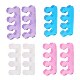 8 Pieces Gel Toe Stretcher Repeatable Washable Toe Separator Toenail Divider for Women and Men, Quickly Alleviating Pain After Yoga and Sports Activities