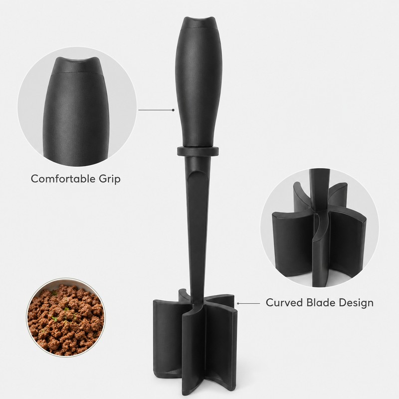 Meat Chopper for Ground Beef – Heat Resistant Nylon Meat