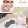 KELRICER Kids Travel Pillow, Cute Travel Neck Pillow with Eye