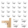 YAANBUNB Pack of 30 Plastic White Shelf Support 5 mm