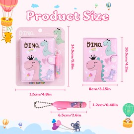 LiYiQ 24 Pcs Small Notepads with Pen, Mini Notebook in Pocket, Cute Notepad for Girls Kids Women Suitable for Travel Notebooks Back-To-School Gifts Birthday Party Gifts