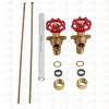 DUCO® HVAC 1/2" BOILER SIGHT GAUGE GLASS VALVE KIT NPT