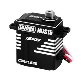 INJORA INJS15 15KG Waterproof Coreless High Torque Micro Servo for 1/18 1/24 RC Crawler Upgrade