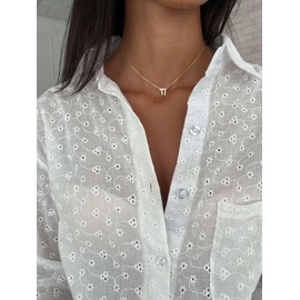 Made In Israel 14K Gold Plated Chai Necklace for Women – Jewish Symbol Pendant from Israel – Elegant Hebrew With Cubic Zirconia Dainty Religious Jewish Jewelry