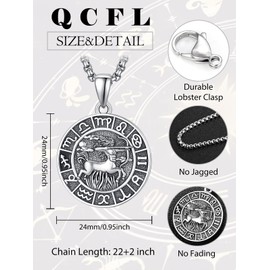 Sagittarius Necklace for Men Sterling Silver Zodiac Necklace Constellation Necklace Sagittarius Pendant Jewelry Sagittarius Zodiac Gifts for Men