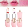 2pcs Jelly Clear Crystal Flower Magic Lipstick Color Changing Tinted