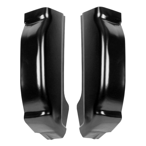 2Pcs Cab Corners Covers Compatible with 99-07 Chevy Silverado Sierra 4 Door Extended Cab Trucks Black