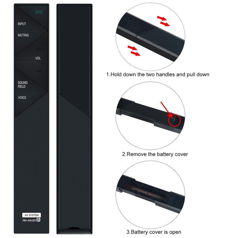 RM-ANU207 Replace Audio Remote Control Compatible with Sony Sound Bar