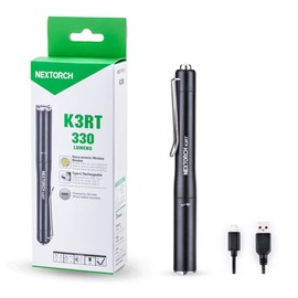 NEXTORCH 330 Lumens Rechargeable USB LED Penlight Pocket-Size Compact Mini Torch
