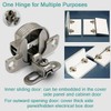 4 PCS Adjustable Cabinet Door Hinges,97 Degree Turning Axis Soft
