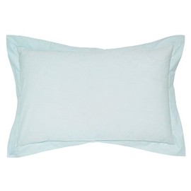 Helena Springfield Plain Dye Percale 50/50 Oxford Pillow Case, Duck Egg, Single