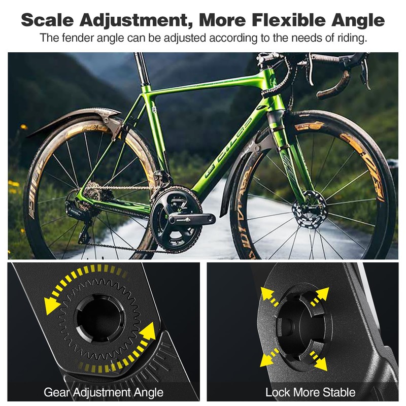 MEGHNA Bike Fenders Set Lightweight Mudguard Front and Rear Fenders