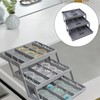 Fockety Drawer Organizer, Multi Level Collapsible Drawer Organizer with Adjustable
