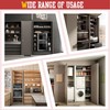 Mdkave 14inch Pocket Door Slides with Hinges,Pocket Cabinet Door Hardware