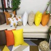 4-Pack Cotton Comfortable Solid Decorative Throw Pillow Case Square Cushion