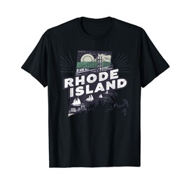 Rhode Island State of Rhode Island Retro Rhode Island T-Shirt