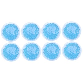 Sosoport 2sets 8cm Round Breastcare Hot Cold Therapy Packs for Breastfeeding 4 Reusable Pads 4pcs*2