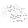 Rexka 10pcs Front & Rear Spoiler Moulding Clip Compatible with