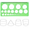 Circle Template 3 Pieces Plastic Circle and Oval Templates Measuring