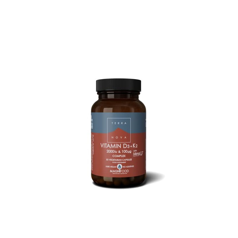 Terranova Vitamin D3 + K2 Complex - 2000iu & 100mcg