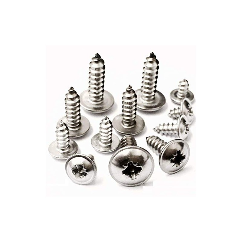 KADco® No.8 Pozi Flanged Self-Tapping Screw - Stainless Steel A2