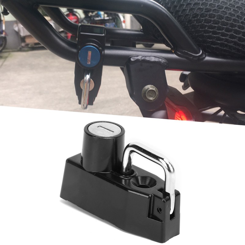 AntiTheft Helmet Lock Security Zinc Alloy with 2 Keys Universal