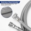 Solimeta Push-To-Connect Stainless Steel Hose Kit for Under Sink Water