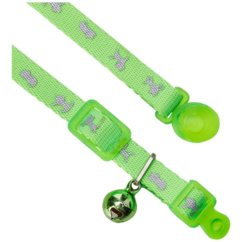 Ancol Hi-Vis Safety Kitten Collar, Neon Green