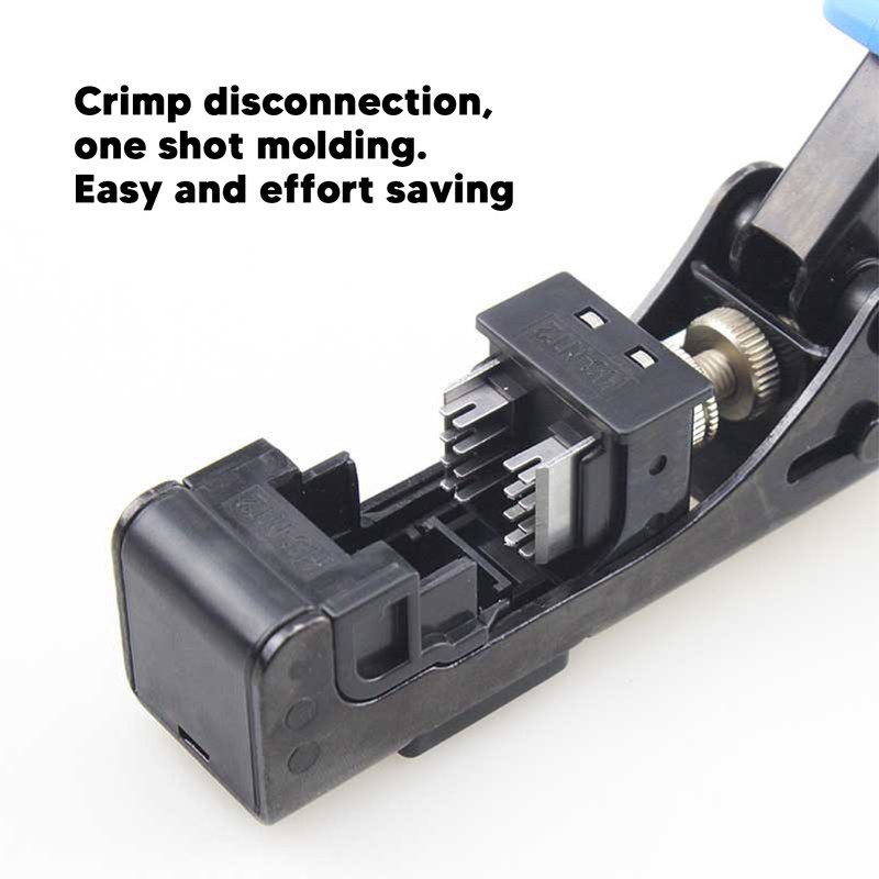 Modular Data Cable Crimper Alloy Steel Flat Mouth Termination Tool