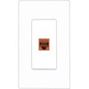 RiteAV CAT5E-ORANGE Wall Plate Screwless [White]