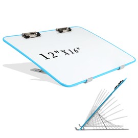 Slant Board for Writing16 x 12 Inch Adjustable Magnetic Whiteboard 20°-60° Slanted Clipboard Portable Workstation Sloped Surface for Writing Reading Drawing (Package Without Pencils)