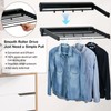 HOUSEBLISS Wall Mounted Drying Rack, Aluminum Collapsible, 88 lbs Capacity,