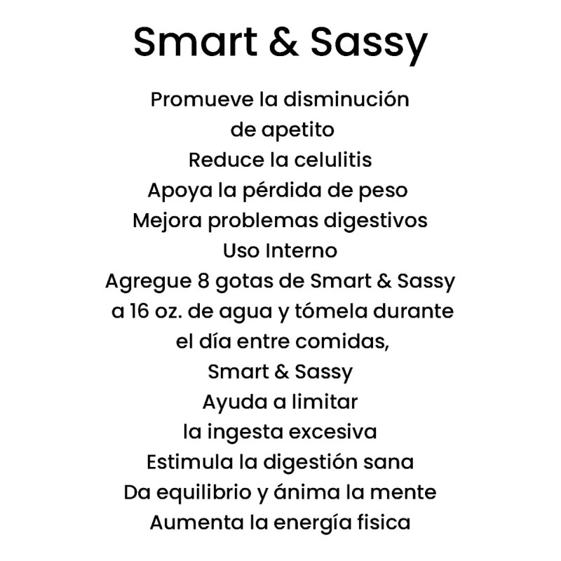 Doterra Aceite Esencial Smart & Sassy, Mezcla Metabólica O Activo